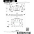 thumbnail image 1 of Centric Parts - Ceramic Pads, 1 of 4