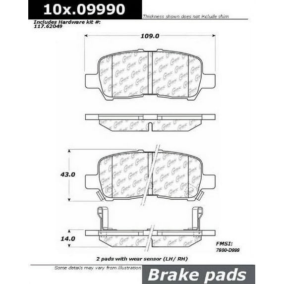 Centric Parts - Ceramic Pads