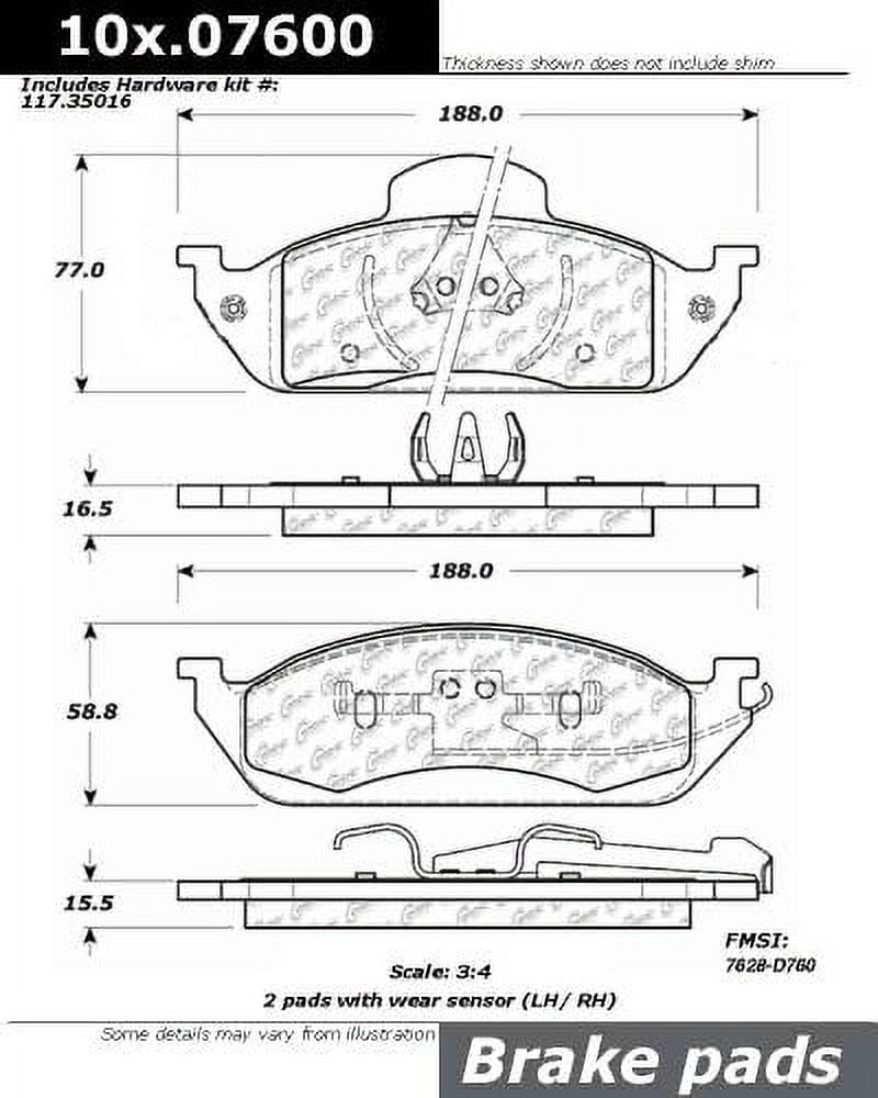Centric Parts - Ceramic Pads