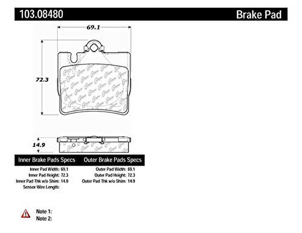 Centric Parts - Ceramic Pads