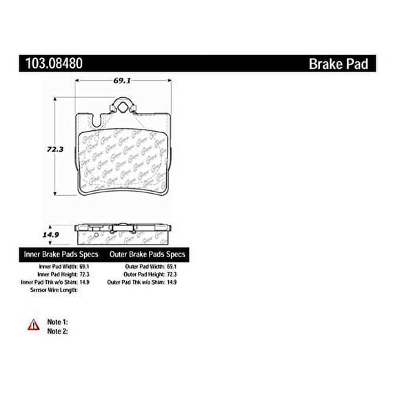 Centric Parts - Ceramic Pads