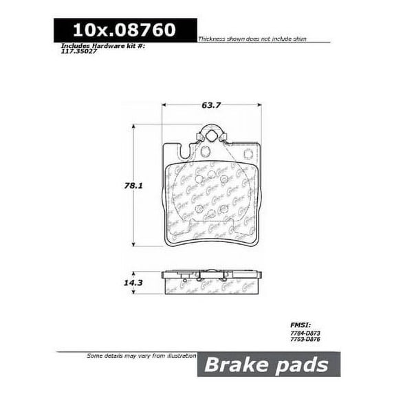 Centric Parts - Ceramic Pads