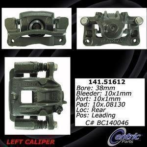 Centric Parts Disc Brake Caliper P/N:142.51612 Fits select: 2001-2006 HYUNDAI SANTA FE