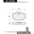 thumbnail image 1 of Centric Parts Disc Brake Pad P/N:100.04930, 1 of 2