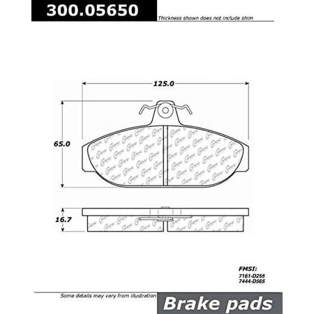 Centric Parts Disc Brake Pad P/N:300.05650