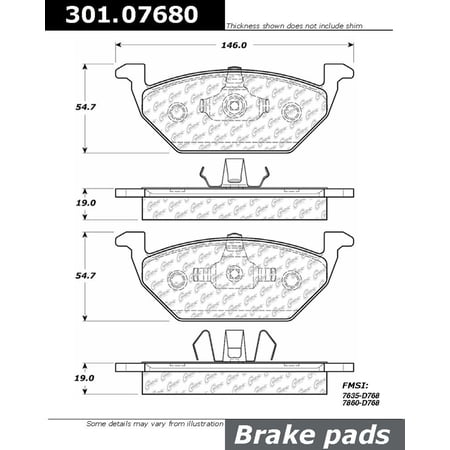 Centric Parts Disc Brake Pad Set 30106570