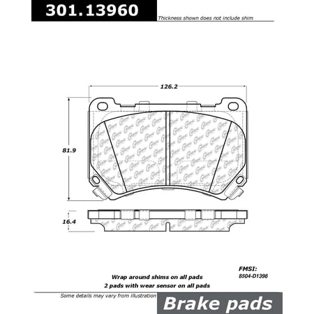 Centric Parts Disc Brake Pad Set 30110090