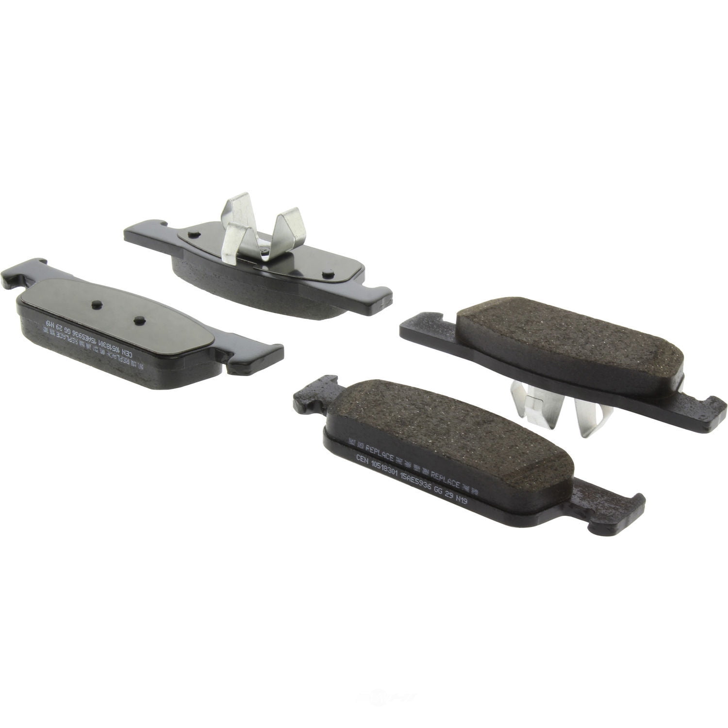 Centric Parts 105.18301 Posi-Quiet Ceramic Disc Brake Pad w/Shims & Hardware-Preferred