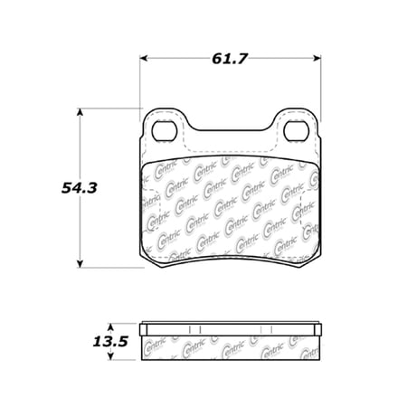 PosiQuiet 1993 Mercedes Benz E300 Rear Ceramic Brake Pads
