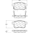 thumbnail image 1 of StopTech Sport Performance 11-17 Honda Accord Rear Brake Pads, 1 of 9