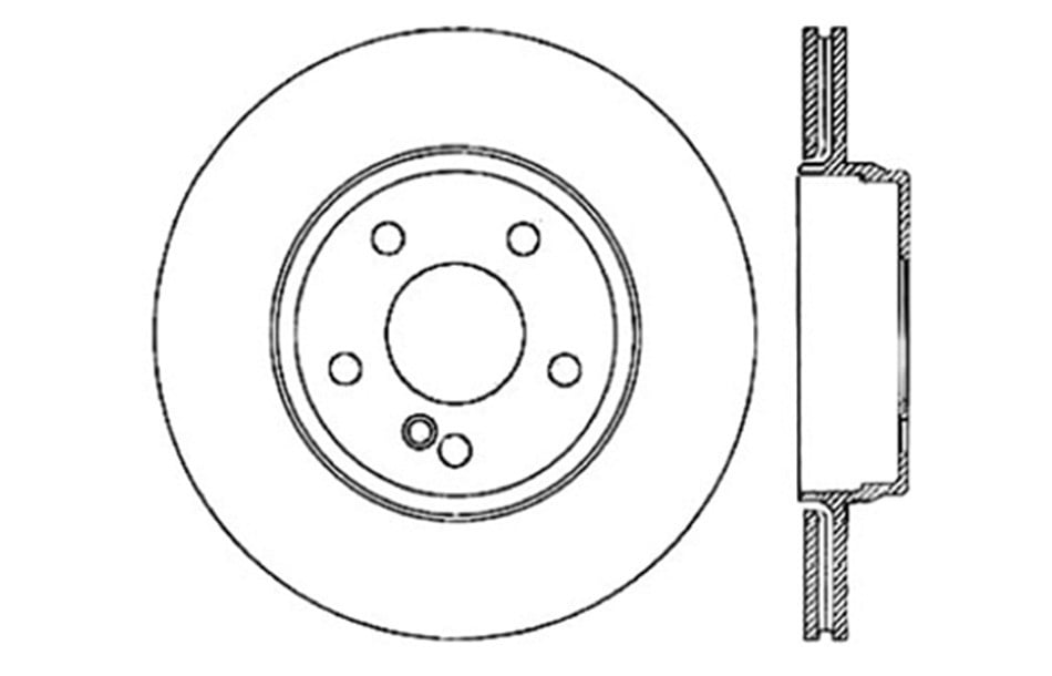 Centric Parts Disc Brake Rotor P/N:121.35079 Fits select: 2003-2004 MERCEDES-BENZ SL, 2012-2013 MERCEDES-BENZ S