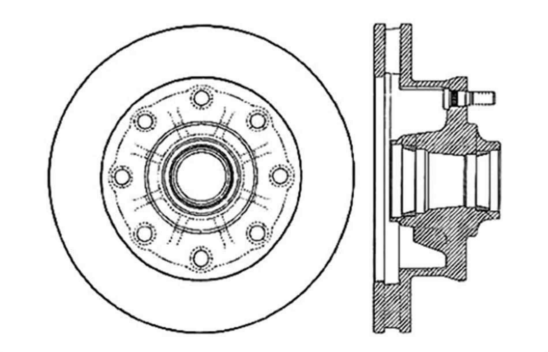 Centric Parts Disc Brake Rotor P/N:121.66002 Fits select: 1974-1986 CHEVROLET C30, 1987-1988 CHEVROLET R30