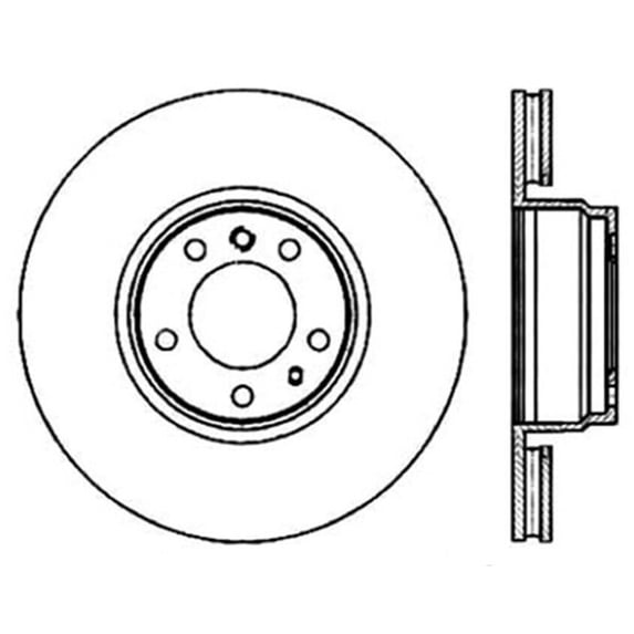 Centric Parts Disc Brake Rotor P/N:125.34043 Fits select: 2000-2003 BMW Z8, 1995-2001 BMW 750