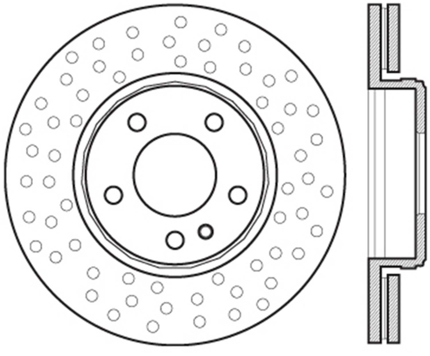 Centric Parts Disc Brake Rotor P/N:125.35102 Fits select: 2007-2013 MERCEDES-BENZ S, 2008-2014 MERCEDES-BENZ CL