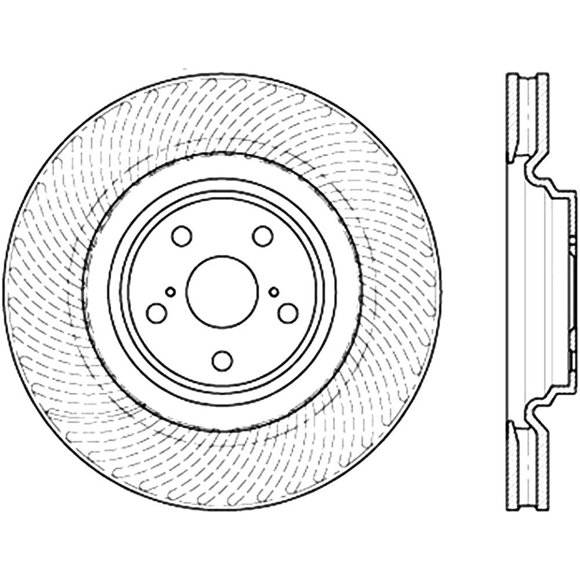 Centric Parts Disc Brake Rotor P/N:125.44177 Fits select: 2010-2012 LEXUS LS