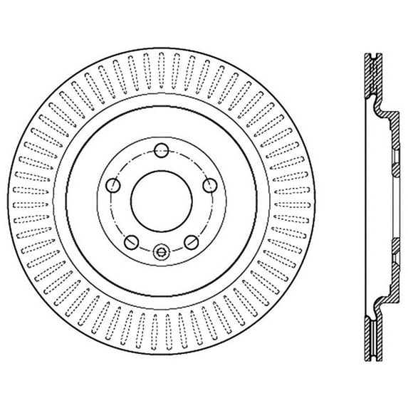 Centric Parts Disc Brake Rotor P/N:126.65137Sr Fits select: 2013-2019 FORD EXPLORER, 2013-2019 FORD FLEX