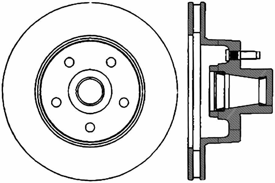 Centric Parts Disc Brake Rotor P/N:127.61017R Fits select: 1979-1986 FORD LTD, 1987-1991 FORD CROWN VICTORIA