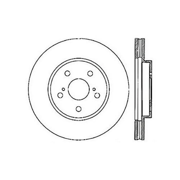 Centric Parts Disc Brake Rotor P/N:128.44125R Fits select: 2004-2010 TOYOTA SIENNA, 2005-2007 TOYOTA AVALON