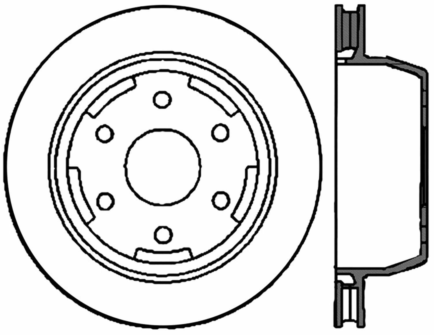 Centric Parts Disc Brake Rotor P/N:128.66045L Fits select: 2001-2004 CHEVROLET SILVERADO, 2000-2006 CHEVROLET TAHOE