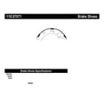 thumbnail image 1 of Centric Parts Drum Brake Shoe P/N:110.07071, 1 of 3