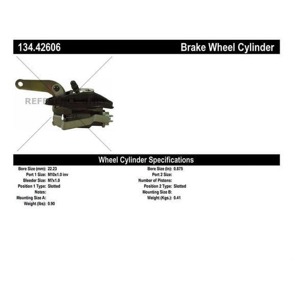 Centric Parts Drum Brake Wheel Cylinder P/N:134.42606 Fits select: 1974 DATSUN 260Z, 1972-1973 DATSUN 240Z