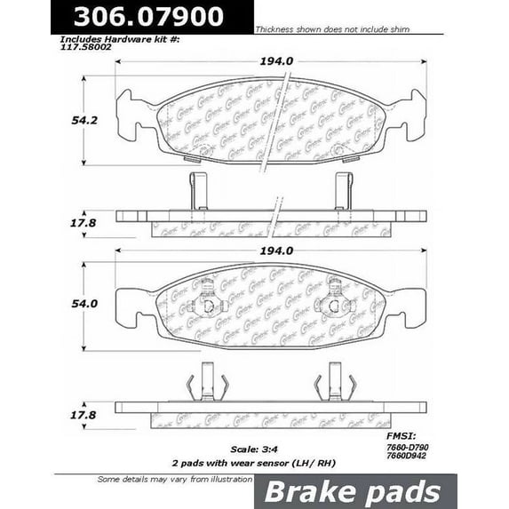 Centric Parts - Fleet Brake Pad