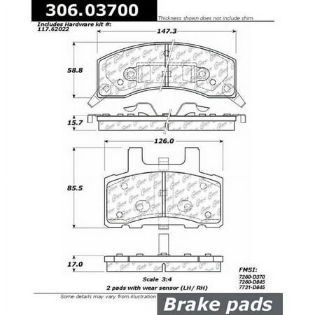 Centric Parts - Fleet Brake Pad