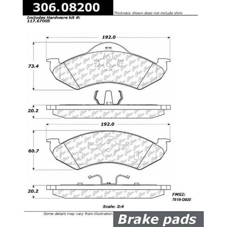 Centric Parts - Fleet Brake Pad