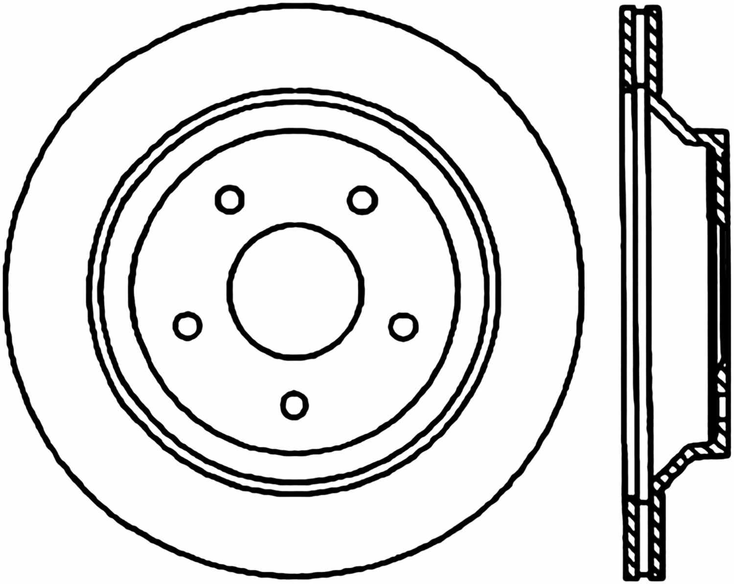 Centric Parts P/N:128.62040L Fits select: 1988-1994 CHEVROLET CORVETTE