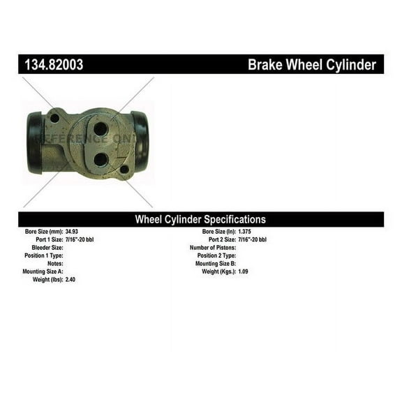 Centric Parts P/N:134.82003