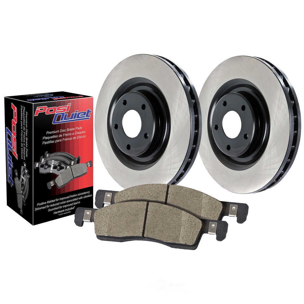Centric Parts 909.39015 Centric Preferred Pack Single Axle Front Disc Brake Kit