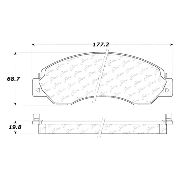 Centric Parts - Semi M/Pad W Sh