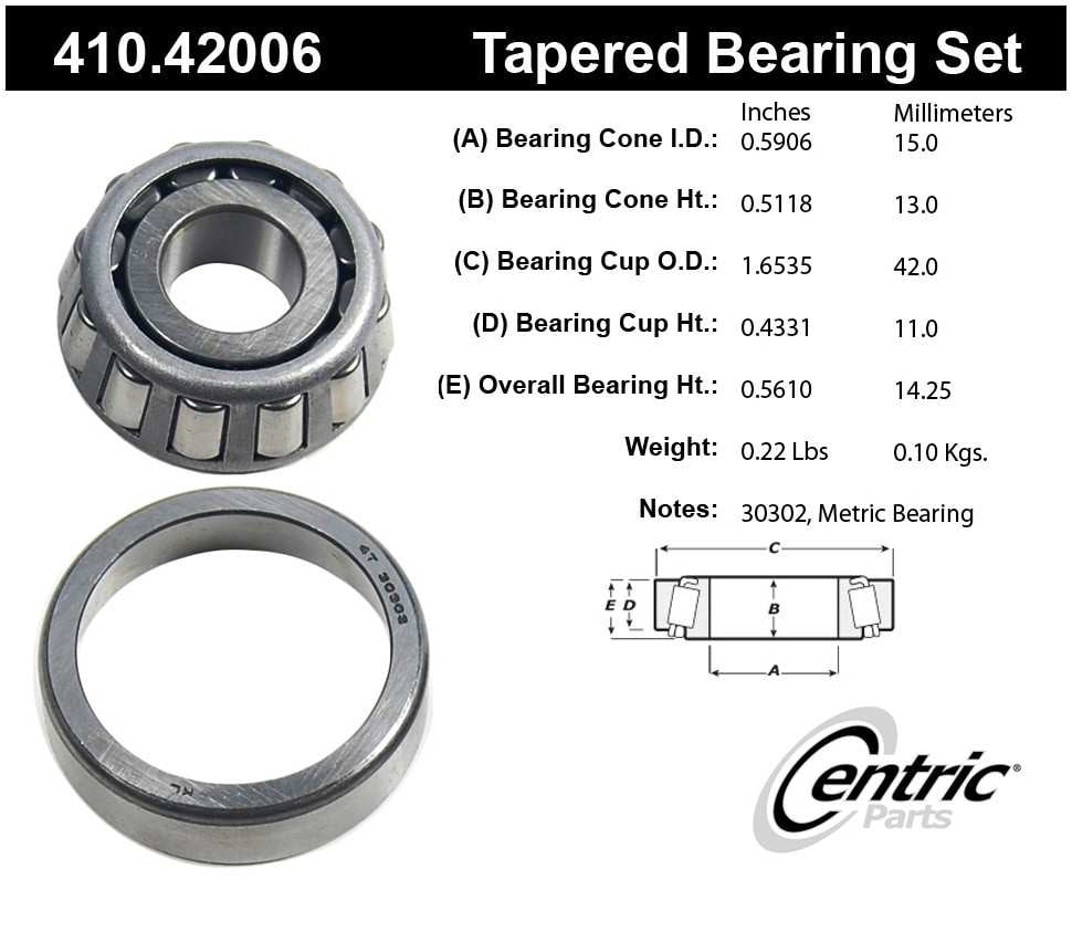 Centric Parts 410.42006 Centric Premium Axle Shaft, Hub & Wheel Bearings, featuring the latest