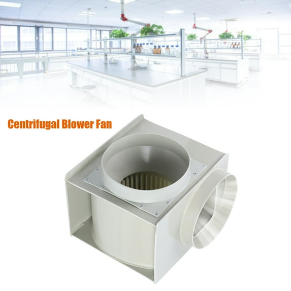 Centrifugal Blower, PP250 Centrifugal Blower, Indoor Ventilation Fan, 110V US Regulations, 300W Motor, 2300 m³/h High Airflow, 3-Speed Adjustable, 250mm Duct, PP Anti-Corrosion Body