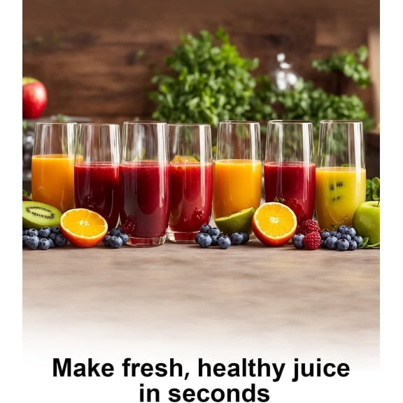 Centrifugal Juicer With 3 Inch Wide Mouth, Compact Extractor For Fruit And Vegetable, 3 Speed Control High Power Stainless Steel Juicer Maker, Easy To Clean