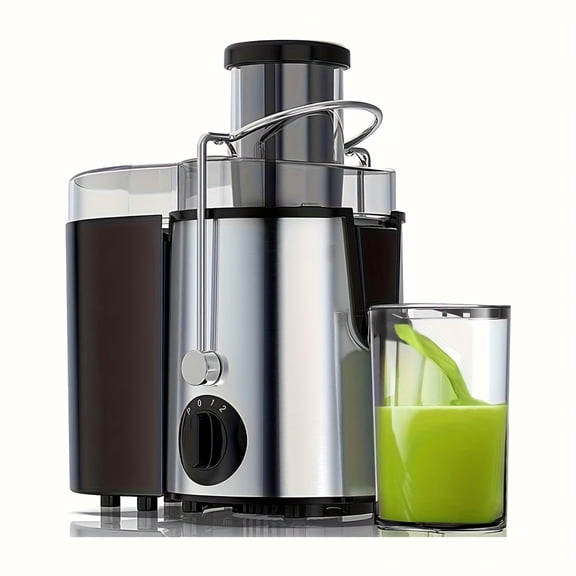 Centrifugal Juicer with 3-Inch Wide Mouth Feed Tube - High-Speed 18000 RPM Electric Juicer for Whole Fruits & Vegetables, Easy-Clean Design, BPA-Free, Compact Kitchen Appliance