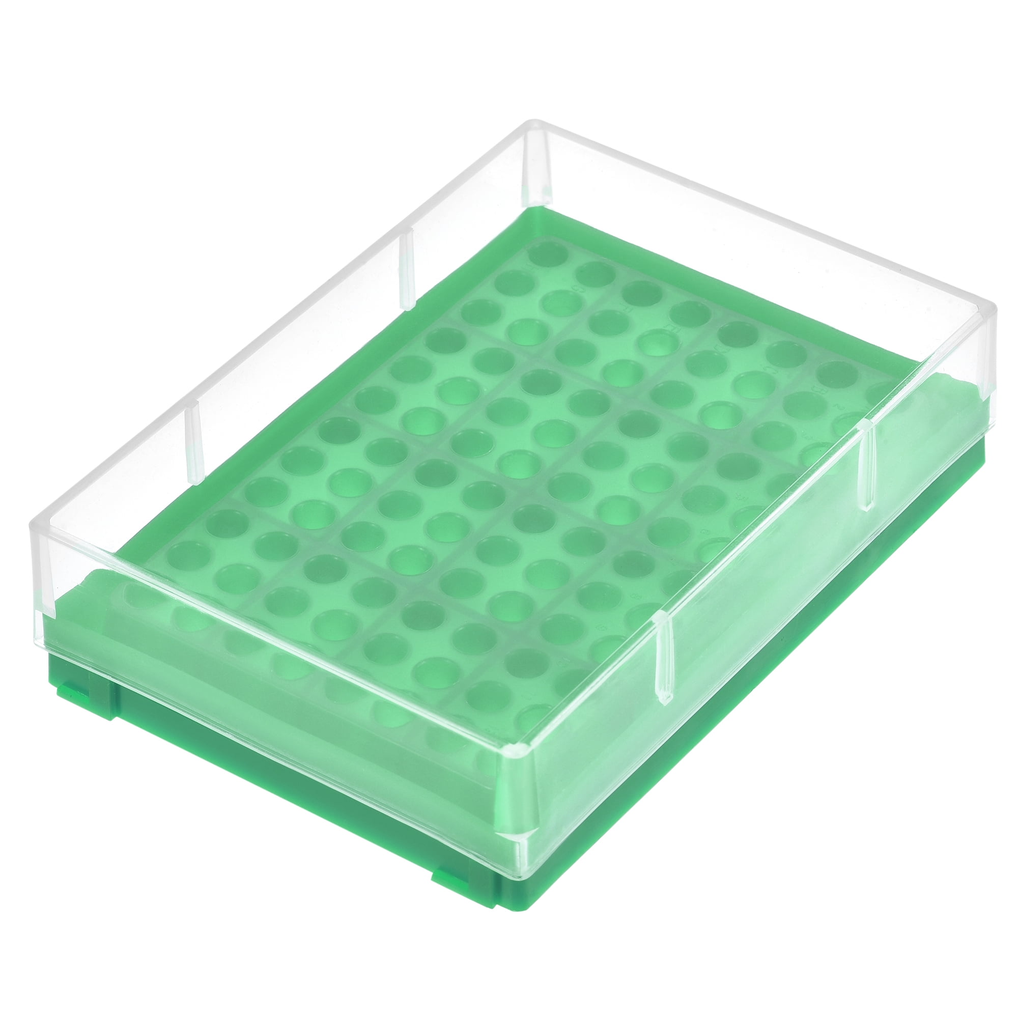 Centrifuge Tube Storage Box, 96Well Polypropylene Holder Green, for 0