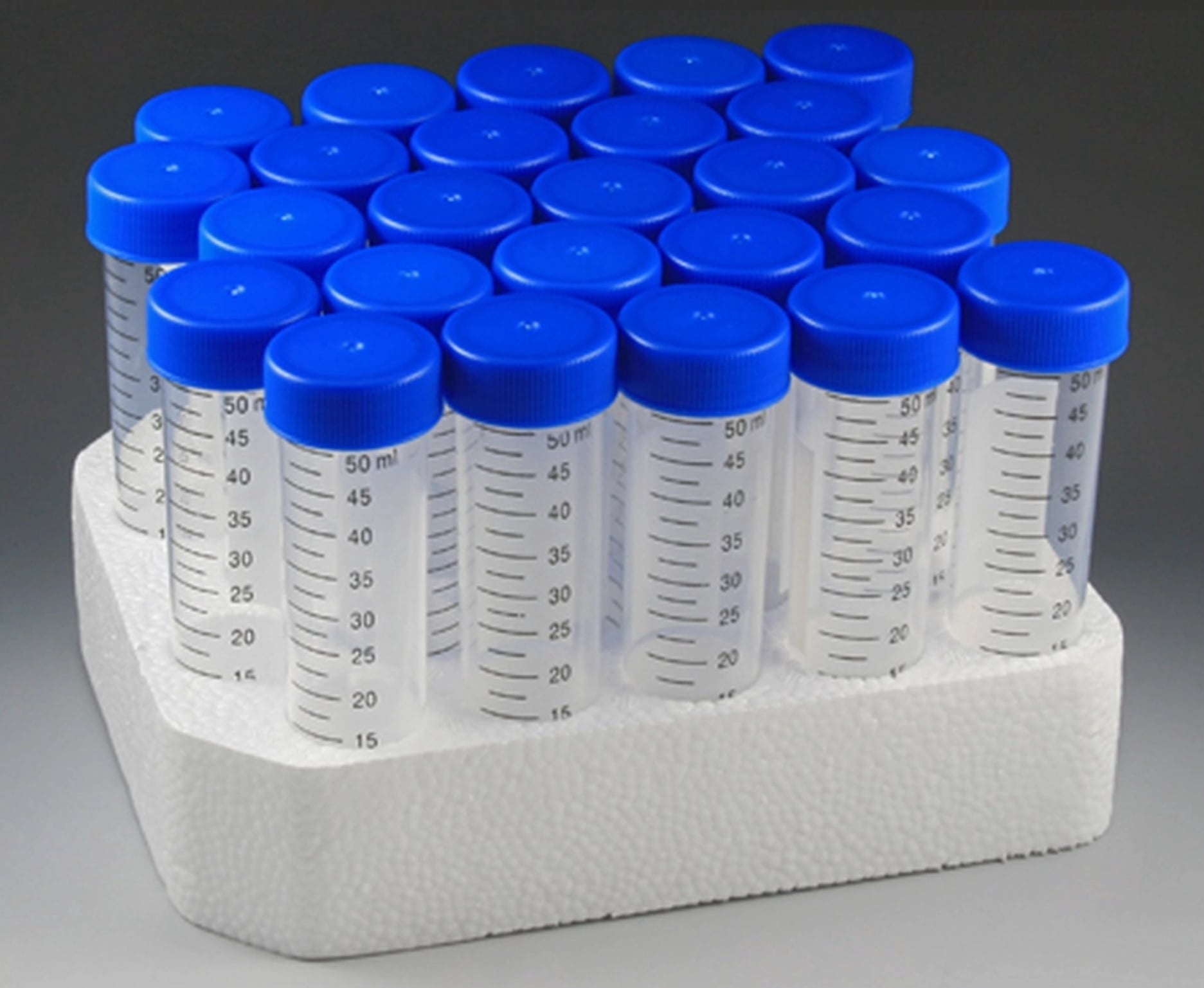 Centrifuge Tubes Conical-Bottom Flat, PP, 50mL, Sterile, Cap Color ...