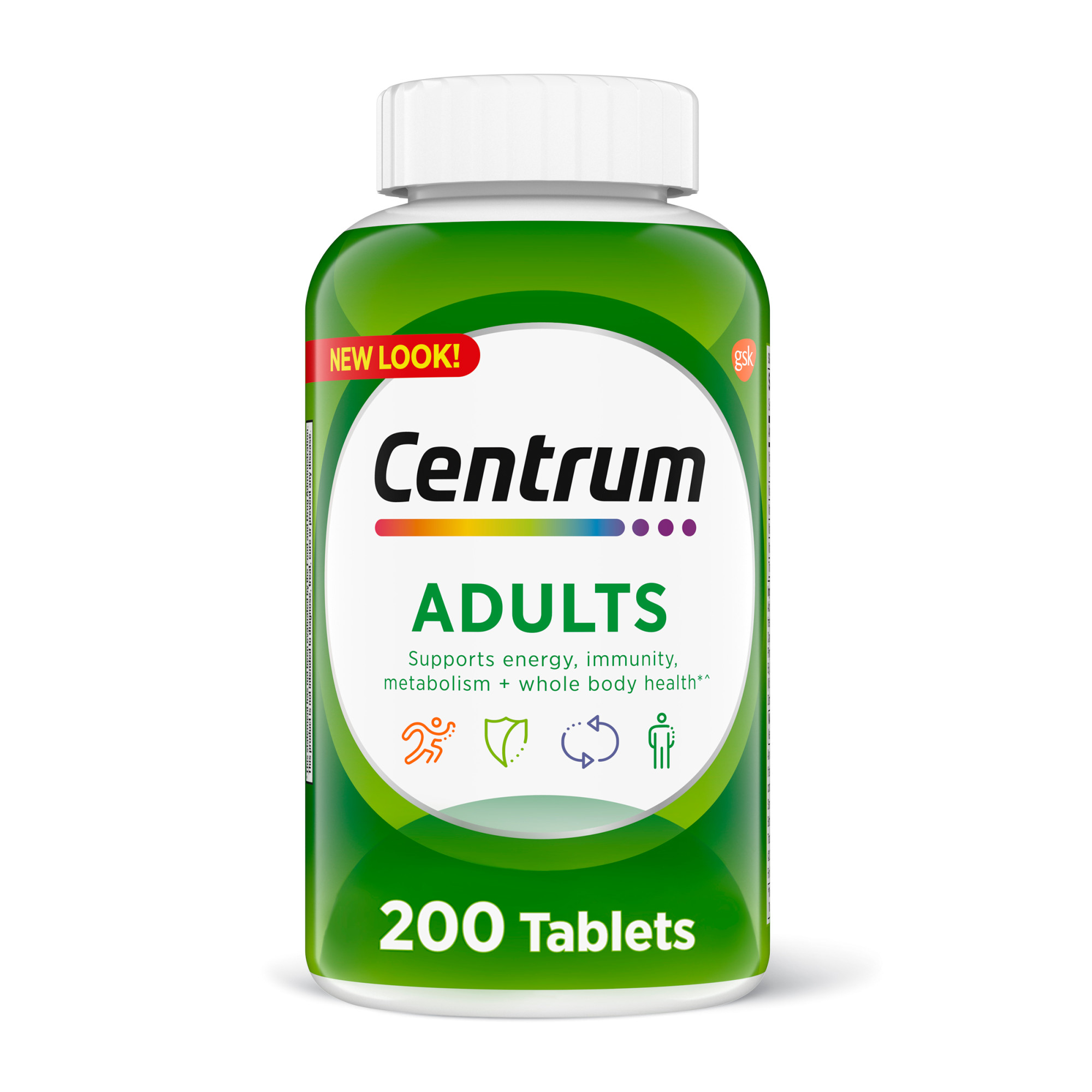 Centrum Adult Multivitamins Multivitamin/Multimineral Supplement, 200 Ct - image 1 of 12