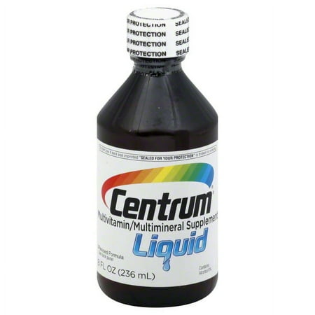 Centrum Adults Multivitamin and Multimineral Supplement (Citrus Flavor Liquid, 8 fl. oz. Bottle)