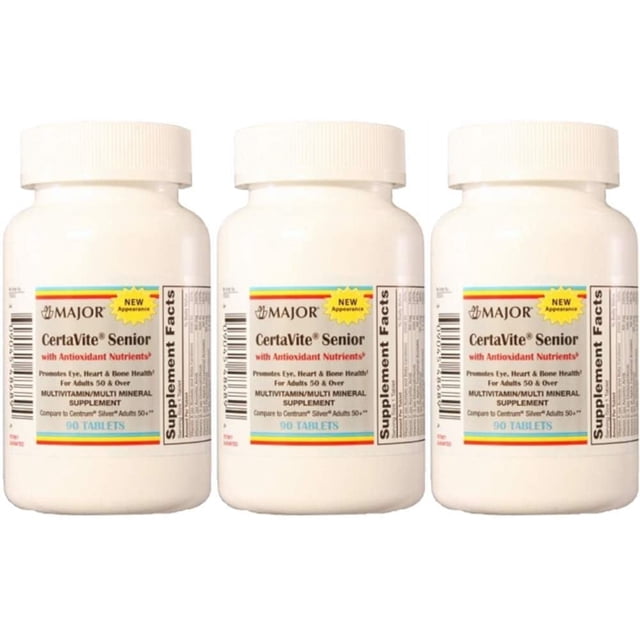 Major Certavite Senior Multivitamin Multi Mineral Supplement with ...