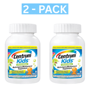 Centrum Kids Multivitamin Supplement Chewable, Fruit, 80 Count 2 Pack