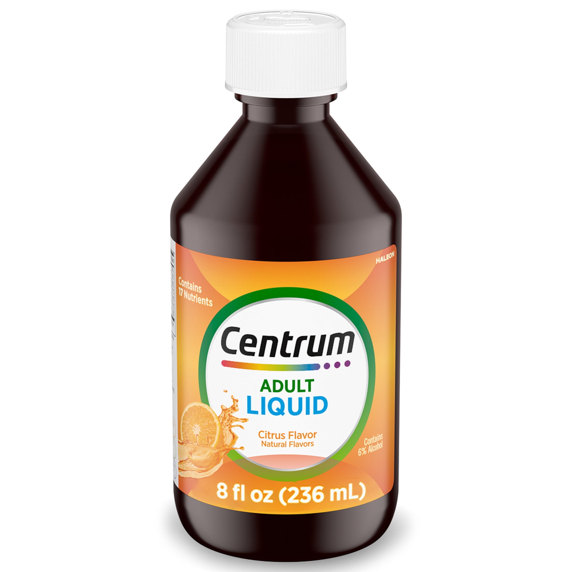 Centrum Liquid Multivitamin Supplement for Adults, Citrus Flavor, 8 Oz