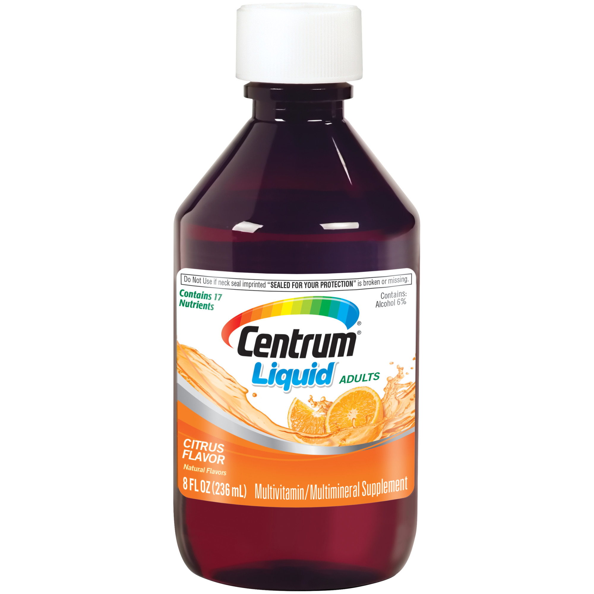 Centrum Liquid Unisex Multivitamin Supplement for General Health & Wellness, 8 oz - image 1 of 10