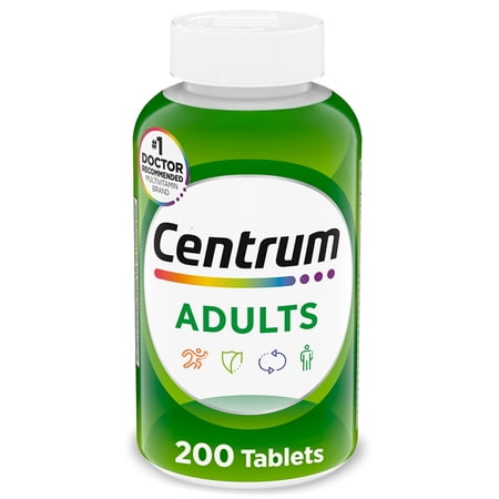 Centrum Adults Multivitamin with Vitamin B & D3, Tablets, 200 Count
