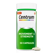 Centrum Movement & Strength, Joint Supplement With Hyaluronic Acid, Vitamin C and Vitamin D - 50 Capsules