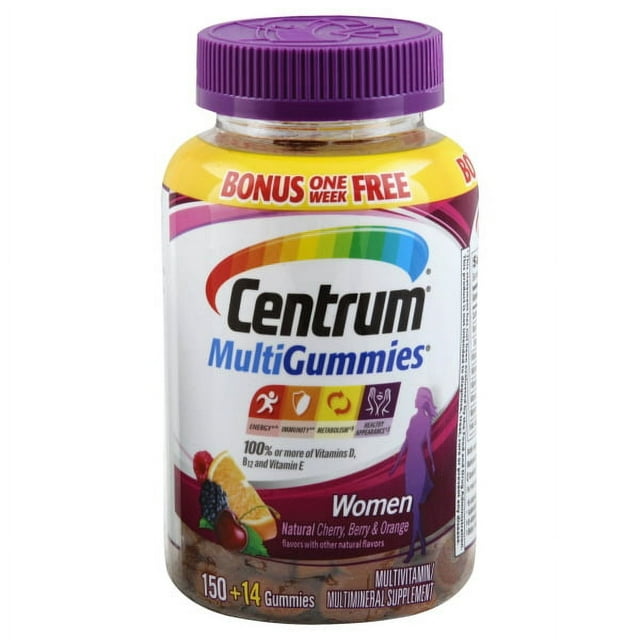 Centrum MultiGummies Women Multivitamin Gummies, 150 Ct