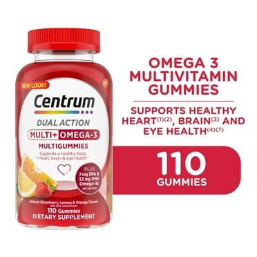 Centrum Multigummies Adult Gummy Vitamins, Multivitamin With Vitamin B, C & E, Assorted Fruit, 110 Ct
