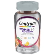 Centrum Multigummies Womens 50 Plus Gummy Multivitamin With Vitamin B, D & E, Fruit, 80 Count