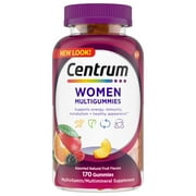 Centrum Multigummies Women's Gummy Vitamins, Multivitamin Supplement, Assorted Fruit, 170 Count